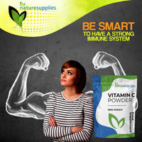 Vitamin C Powder 100g Ascorbic Acid UK Non GMO - Pharmaceutical Grade, Highly Concentrated No Chemicals in Our Supplements - Suitable for Vegans - Naturesupplies…