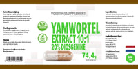 Hepatica Yam Root Extract 5,000mg Equivalent | 120 Vegan Capsules | High Strength 10:1 Extract (500mg) | 20% Diosgenin | 3rd Party Lab Tested Herbal Supplement