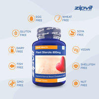Plant Sterols High Strength 800mg, 90 Vegan Tablets, Supports and Helps Lower Cholesterol Levels
