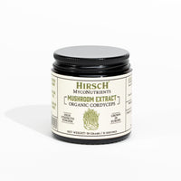Hirsch Organic Cordyceps Sinensis High Strength Extract Powder - Organically Grown in The EU - Non-GMO - No Added Fillers