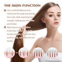 SingHao 100G Ba/tana Oil for Hair Growth,Ba/tana Hair Growth Oil,Raw Batan/a O/il Organic Bat/ana Hair Gro/wth Butter,Hair Thickening Products for Women,Hair Serum for Dry Damaged Ha/ir,Raw Bata/na O/il Paste