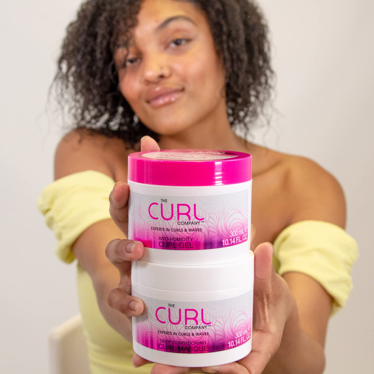 The Curl Company Deep Conditioning Curl Masque (300 ml) - Deeply Nourishes Dry damaged Curls, Ideal for Waves, Curls and Coils, Professionally Formulated with Curplex and Nourishing Moringa Oil
