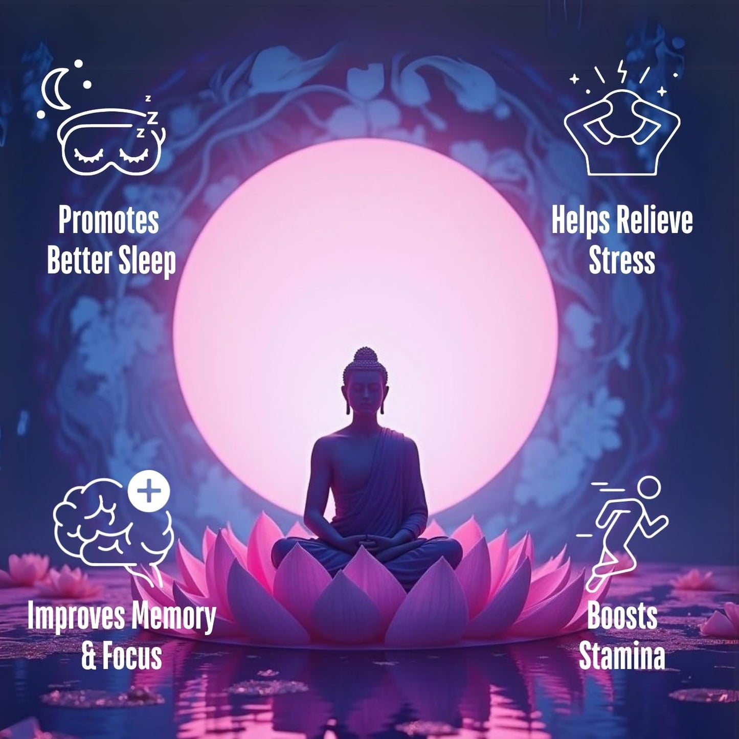 Vedic Essentials Vedic Ashwagandha-Saffron Calming Complex | 6 Herbs Blend- Ashwagandha Boosted with Saffron, Chamomile, Hops, Inositol & Schisandra Berry | High Strength 2290mg | Premium, Vegan, 60 Capsules