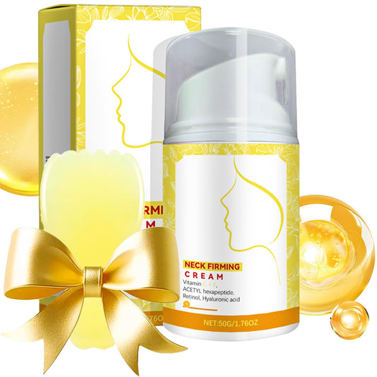 Neck Firming Tightening Cream 50g With Retinol & Collagen, Skin Tightening Cream For Face Firming and Lifting, Wrinkles On Neck & Décolleté For Women Lifting Day & Night
