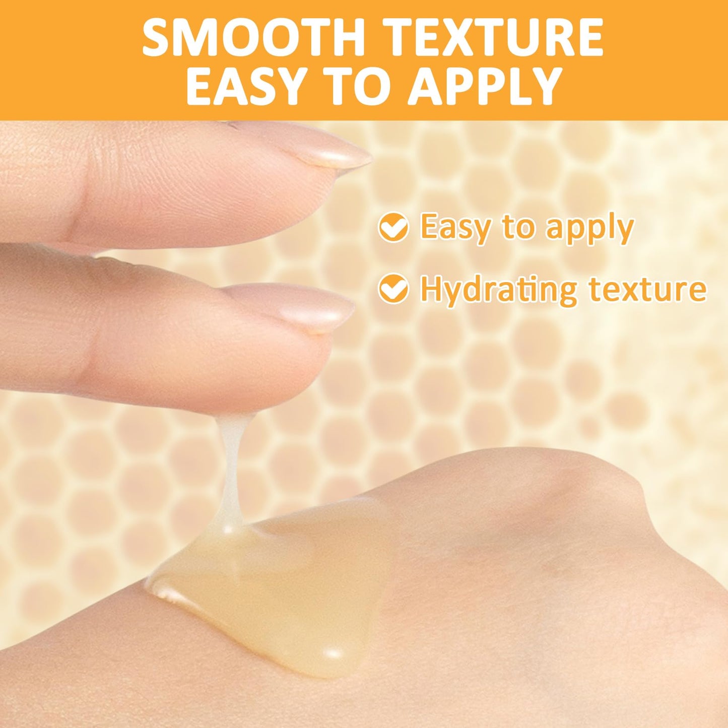 GMHLLES Honey Tearing Mask, Peel off Mask with Natural Propolis, Skin Clean Pores Shrink, Hydrating and Moisturizing, Reduces Fine Lines & Wrinkles（50g 2PCS）