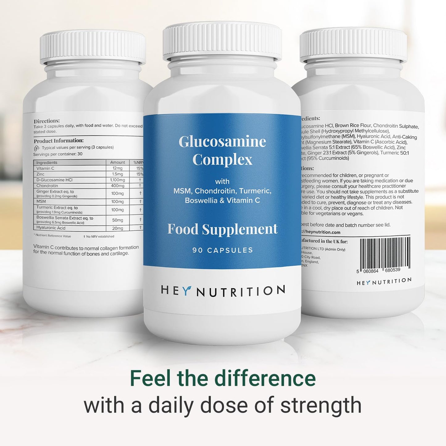 Theonia Glucosamine Complex MSM Turmeric, Vitamin C & Boswellia Extract