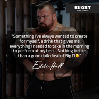 Beast Pharm Beast Big D Performance Formula with Creatine Monohydrate Powder and Patented Ingredients for Daily Strength, Stamina and Endurance by Eddie Hall, 30 Servings, Cranberry