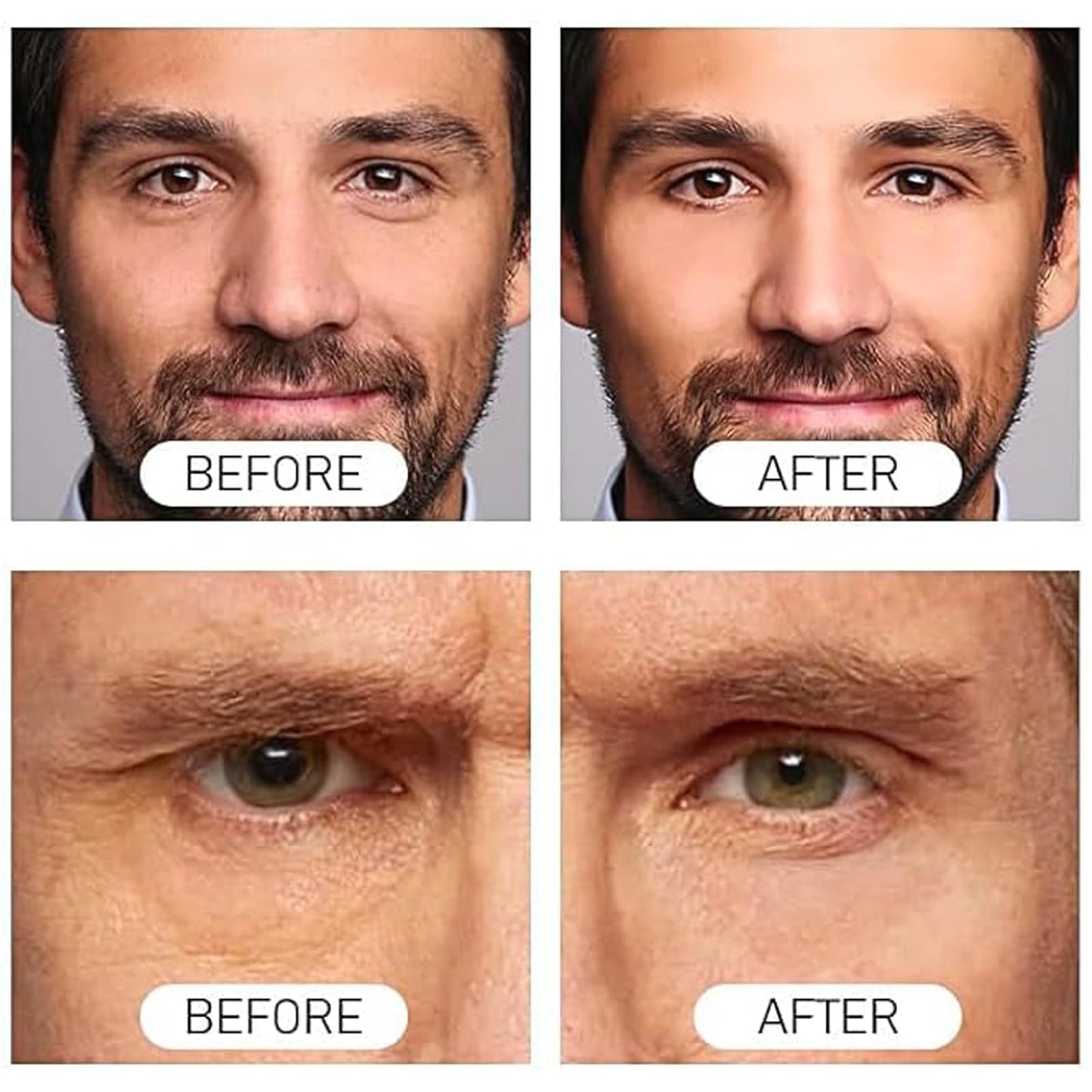 Men's Beef Tallow Skincare Kit - Face Wash, Serum & Cream - Nourishing Moisturizer for Day and Night - Includes Men's Grooming Sets and Facial Kit