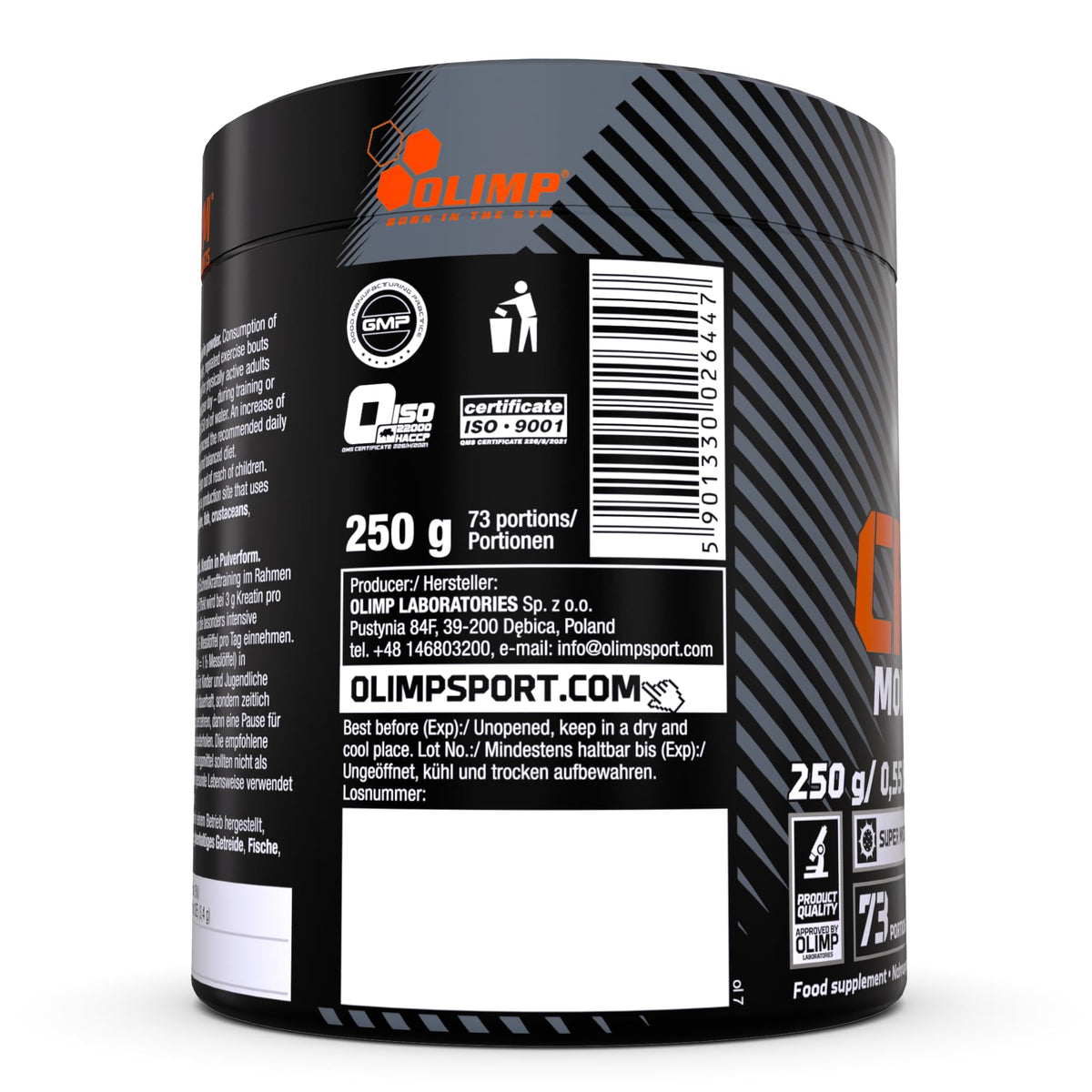 OLIMP SPORT NUTRITION Olimp Labs Creatine Monohydrate Powder, 250 g