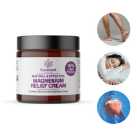 Benatural Essentials All Natural Magnesium Relief Cream 100g | Soothes Muscles & Improves Sleep | Made in The UK | pH Balanced