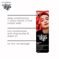 Clairol Colour Gloss Up Conditioner, Blazin Red, 130ml