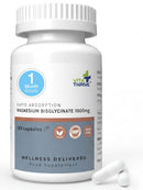 Vita Thrive VitaThrive® Magnesium Bisglycinate 1000mg Capsules – High Absorption Vegan Magnesium Supplement Providing 100mg Elemental Magnesium for Muscle Function – 120 Capsules