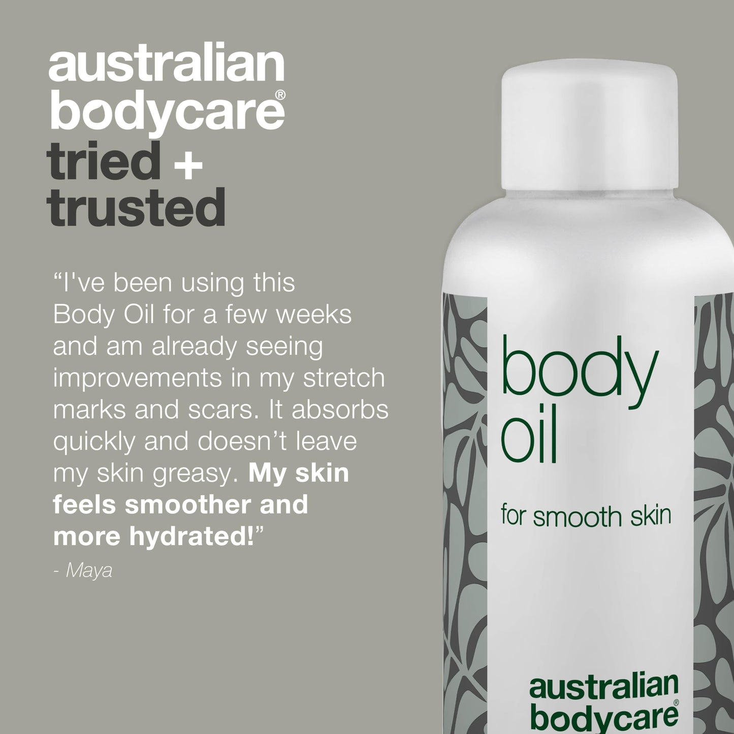 Australian Bodycare Body Oil - Improve the appearance of stretch marks, scars, orange peel skin (cellulite), pigment spots and Uneven Skin Tone? Try Body Oil with Tea Tree Oil for whole body – 80 ml