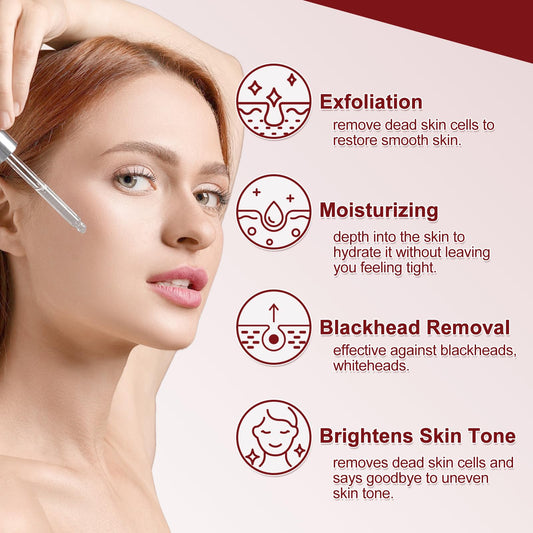 Samkeen Rice Ampoule Set, Black & White Rice Facial Exfoliator Water, Exfoliating Toner, Exfoliating Facial Scrub, Gentle Double Effect Scrub, Shrink Pores, Remove Blackheads