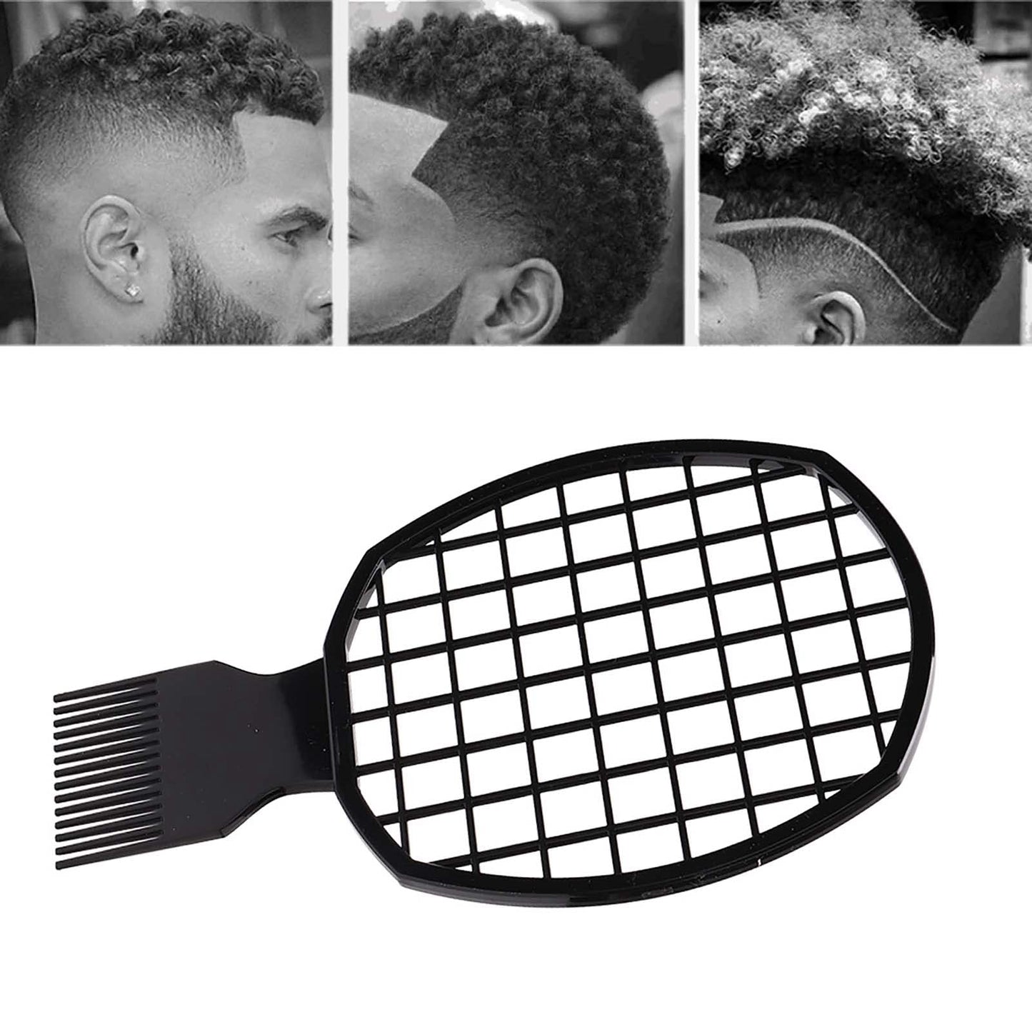 Acouto Men Afro Curly H Comb Dreadlocks Tin Foil Hot Perm Comb H Styling Tool Afro Sponge Comb Sponge B 2 in Design The Net Like Afro Hair Large Sponge Tennis Racket Afro Hair Sponge