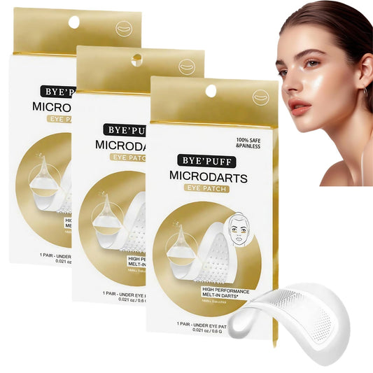 SingHao 3pcs Anti Wrinkles Micro Needle Patches,Dissolving Microneedle Eye Patches,Anti Wrinkle Patches,Under Eye Patches,Dark Circles & Puffiness Treatment,Under Eye Mask,Micro Needle Patches for Women