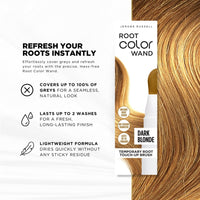 Jerome Russell Root Color Wand in Dark Blonde | Instant Up To 100% Grey Coverage | Non-Sticky Formula | Long-Lasting Results