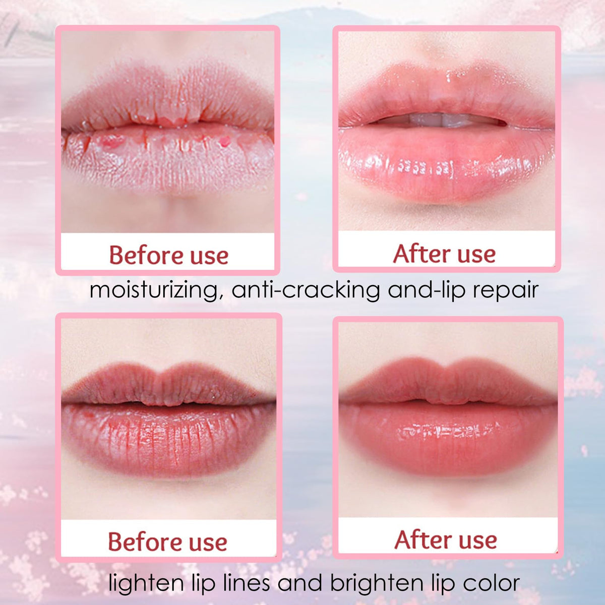 ChicNana Lip balm Set, 4 Packs Lip Balm Multipack Long Lasting Lips Moisturizer Intensive Lip Repair Treatment for Cracked, Dry and Chapped Lips Day Night Lip Care (4Pcs (Colorful Package))