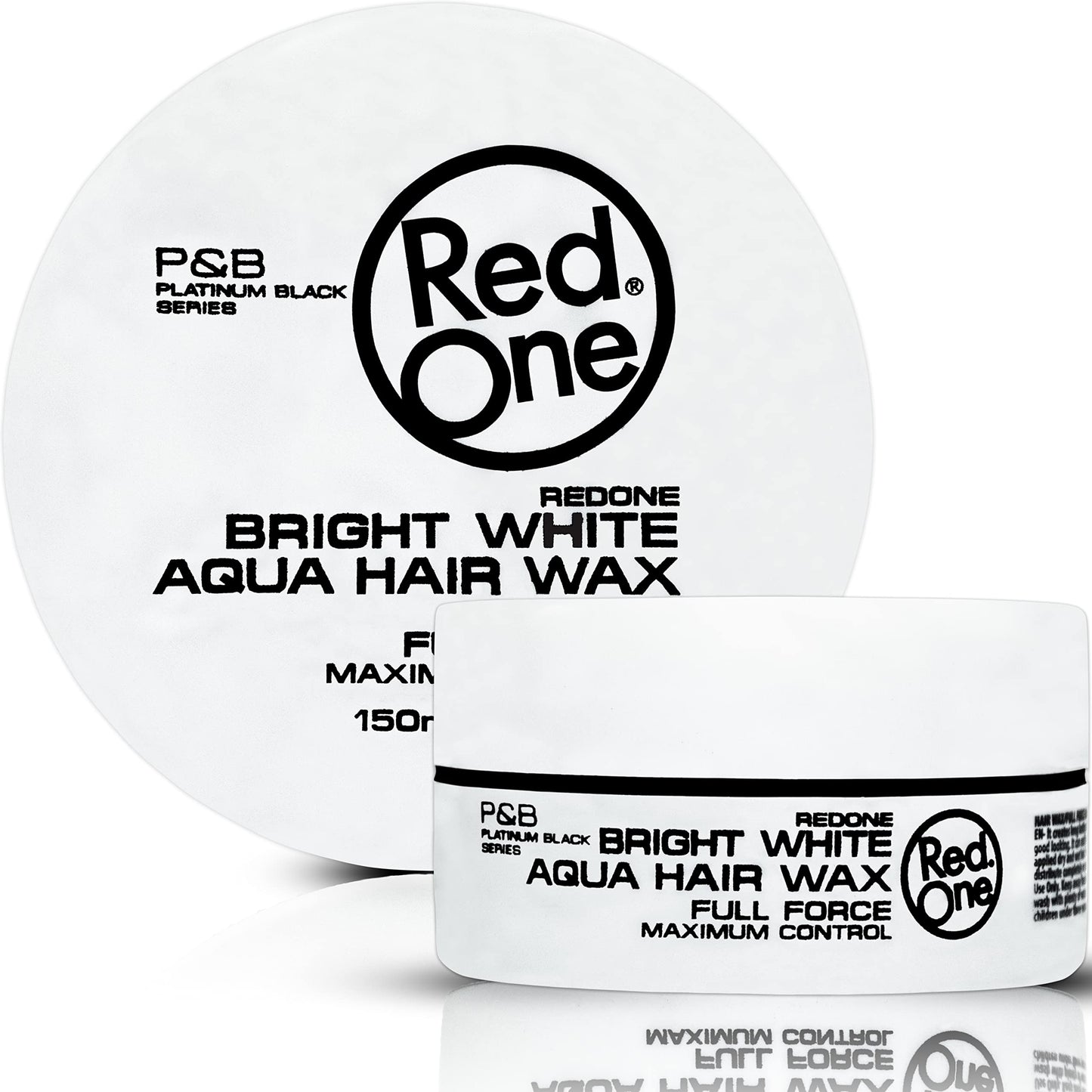 Redone RedOne Hair Styling Aqua Wax Bright White & Violetta 2x 150 ml | Edge Control | Ultra Hold | Gel Wax | Men & Women Hair Wax | Lime & Peach Scent | Maximum Control