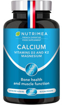 Laboratoires Nutrimea Calcium Supplement - Magnesium, Vitamin D3 and K2 Formula - 90 Vegetarian Capsules - Easy to Swallow - Daily Mineral Formula - French Expertise - Nutrimea