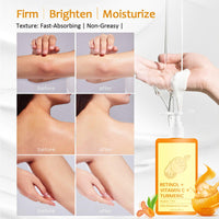 Trendyfave Vitamin C Cream, Vitamin C Body Lotion, Vitamin C Body Cream, Large-capacity Body Moisturiser With Vitamin C, Turmeric And Retinol, Vitamin C Dry Skin Moisturiser, Body Skin Care Smooth Skin, 200ml