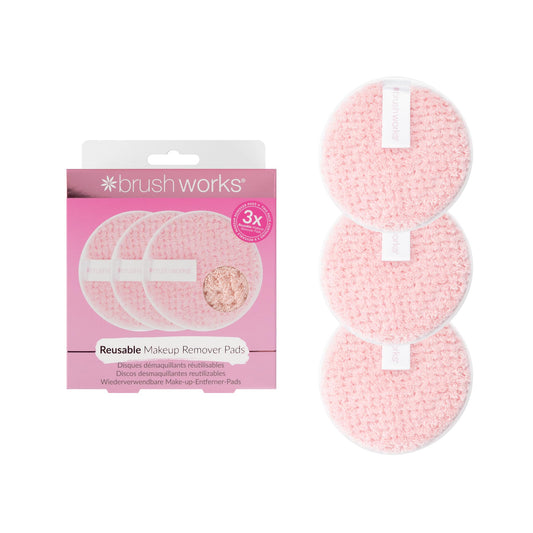 Brushworks HD Reusable Makeup Remover Pads (Pack of 3)
