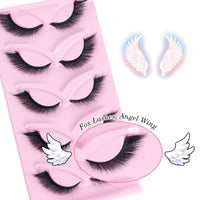 Parriparri Eyelashes Fox Eye 5 Paris Cat Eye Lashes Natural Look Faux Mink