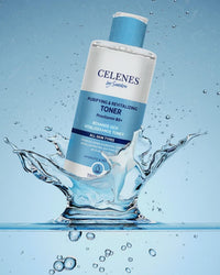 Celenes By Sweden Celenes by Sweden Thermal Water Glycolic Acid & Brightening Toner, 200 ml - Baltic Pine, Provitamin B5 & Niacinamide Formula - Pore Minimizer & Hydrating Care - All Skin Types - Paraben/Alcohol Free