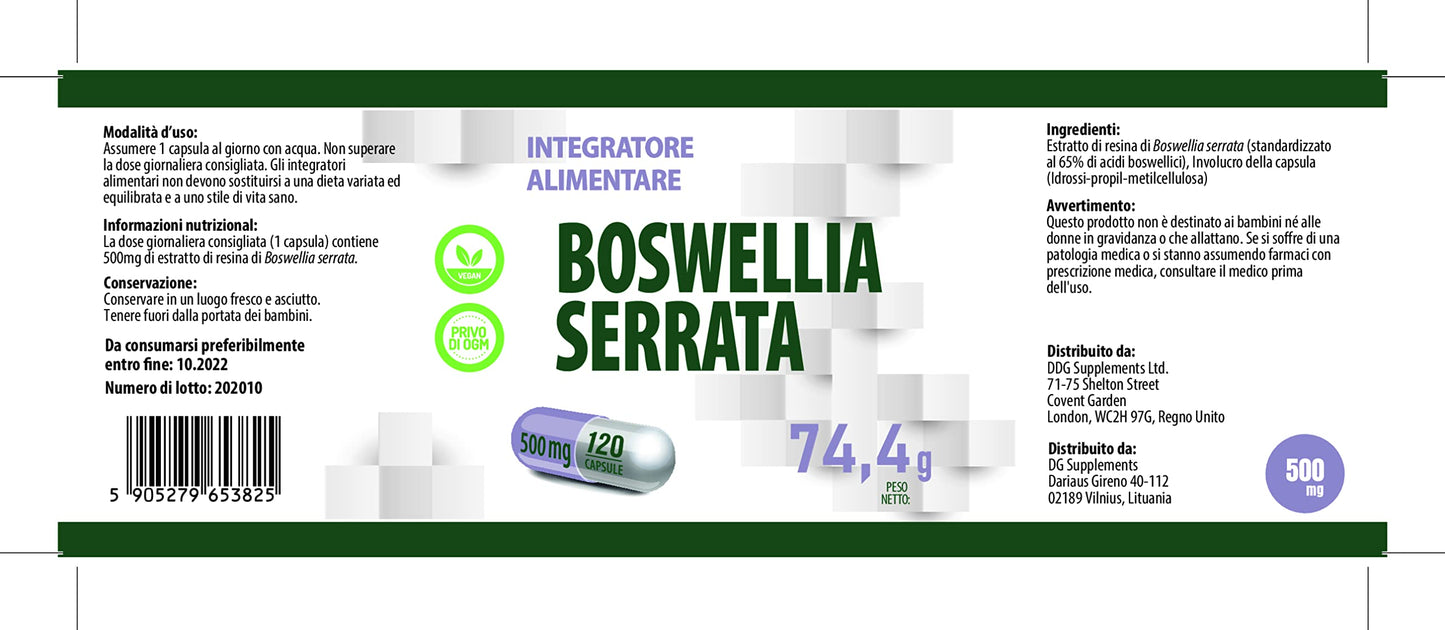 Hepatica Boswellia Serrata (Indian Frankincense) 10:1 Extract – 5000mg Equivalent | 120 Vegan Capsules | High-Strength Joint, Inflammation & Mobility Support | 3rd Party Lab Tested | No Fillers
