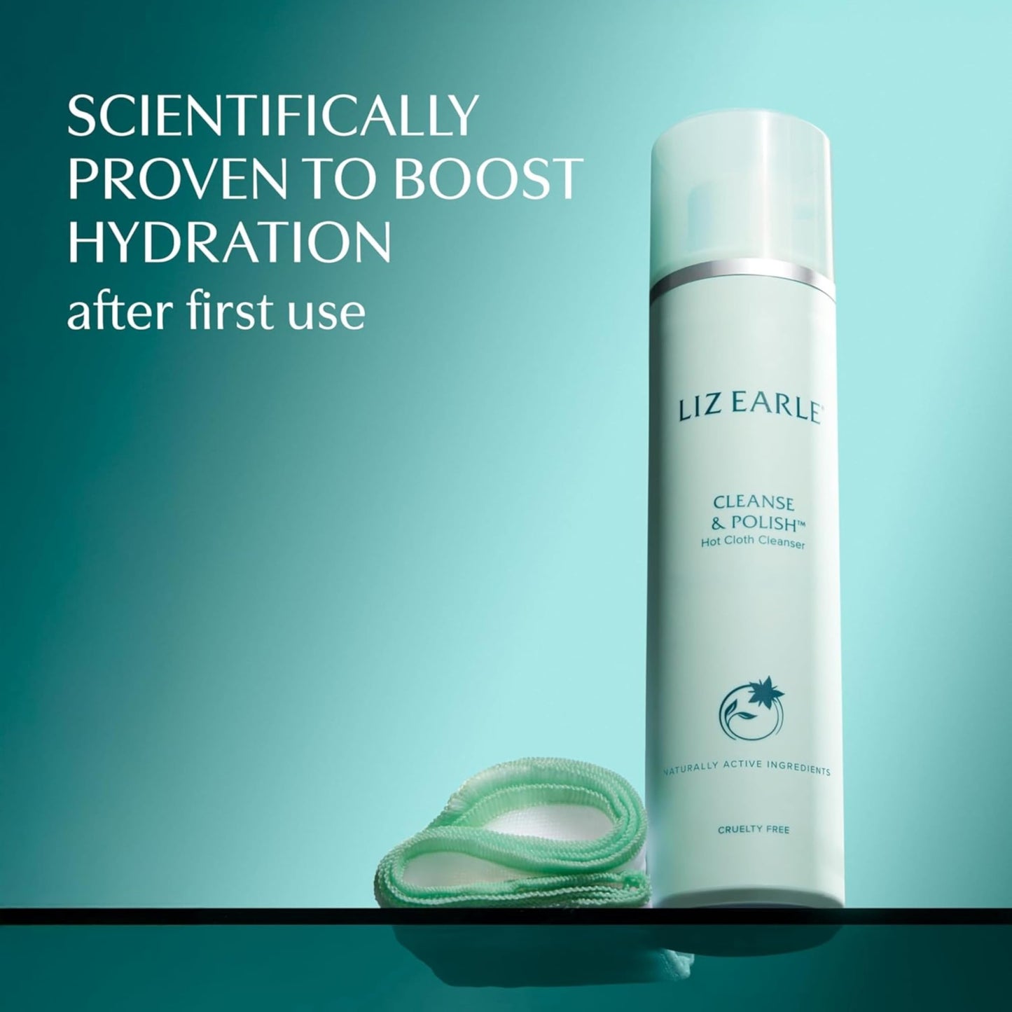 Liz Earle Cleanse & Polish™ Hot Cloth Cleanser Starter Kit for All Skin Types with Rosemary, Chamomile, Cocoa Butter and Eucalyptus Essential Oil, 100ml