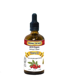 Organic The Best Organic Rosehip Oil 100% Cold Pressed Unrefined,Certified, Premium Quality 50 ml (red)