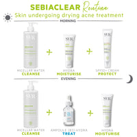 SVR SEBIACLEAR HYDRA - Face Moisturiser for Oily & Acne-Prone Skin – Non-Comedogenic Cream with Niacinamide & Omega Ceramides – Soothing 48hr Hydration – Acne Treatment Skincare, 40ml