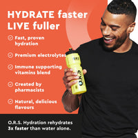 O.R.S Immune Hydration Tablets - Orange, 1 Tube | Winter Wellness Electrolytes with Vitamins, Iron & Zinc for Immunity Support | Salts for Electrolyte Replacement | Vegan, Gluten-Free & Low Calorie
