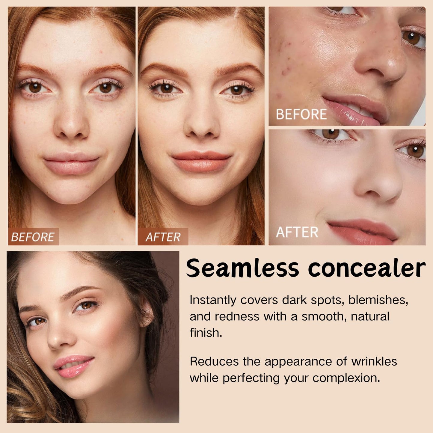 SHEBEEDO Beauty Balm Serum Boosted Skin Tint,Hydrating Tinted Moisturizer Foundation Stick, Solid Tinted Moisturizing Splendor Serum,Portable Contour Stick Natural Makeup for Women（Wheat/Bronze color）