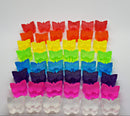 Rainbow Sensation 50 x Mini Soap Shapes - Handwash Bars Party Favours Kids Scented Gift/SLS Free/Vegan Friendly (Butterflies)