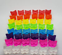 Rainbow Sensation 50 x Mini Soap Shapes - Handwash Bars Party Favours Kids Scented Gift/SLS Free/Vegan Friendly (Butterflies)