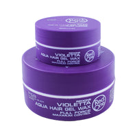 Redone Hair Styling Aqua Wax Violetta 2 x 50ml | Travel Size | Strong Hold | Hair Gel Wax | Ultra Hold | Lavender Scent | Men & Women Hair Wax | Maximum Control 2 PCS