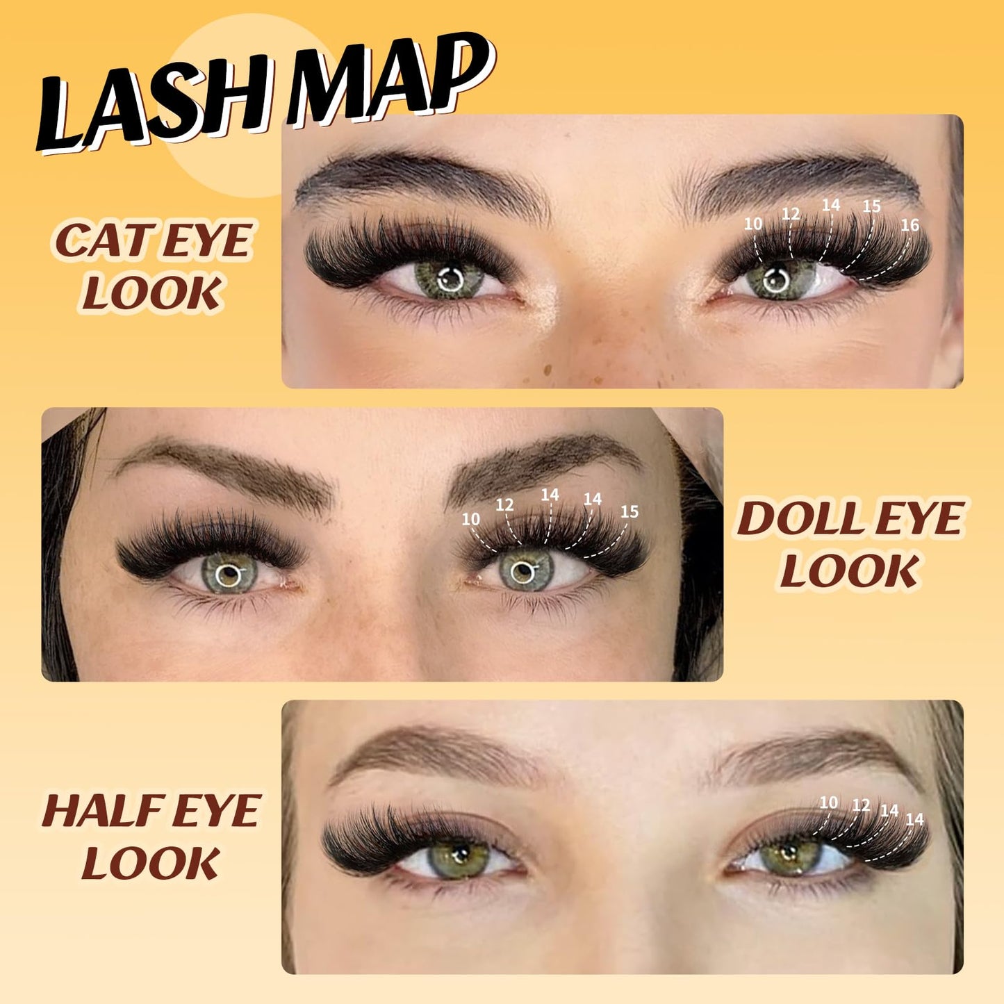 QUEWEL Cluster Lashes 80D+100D Individual Eyelashes 280Pcs D Curl Eyelash Clusters 3D Russian Lashes Individual Cluster Volume Eyelash Extensions (3D-80D+100D)