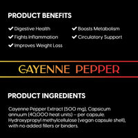 Bolman Health Cayenne Pepper Capsules | 1000mg Per Serving | 60 Vegan HPMC Capsules | Supports Digestion, Circulation & Metabolism | Natural Herbal Source | Non-GMO, Gluten-Free | Made in The UK