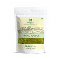 SAMYAM Natural Indigo Powder - 200g Pack | Natural Hair Dye, Chemical and PPD Free