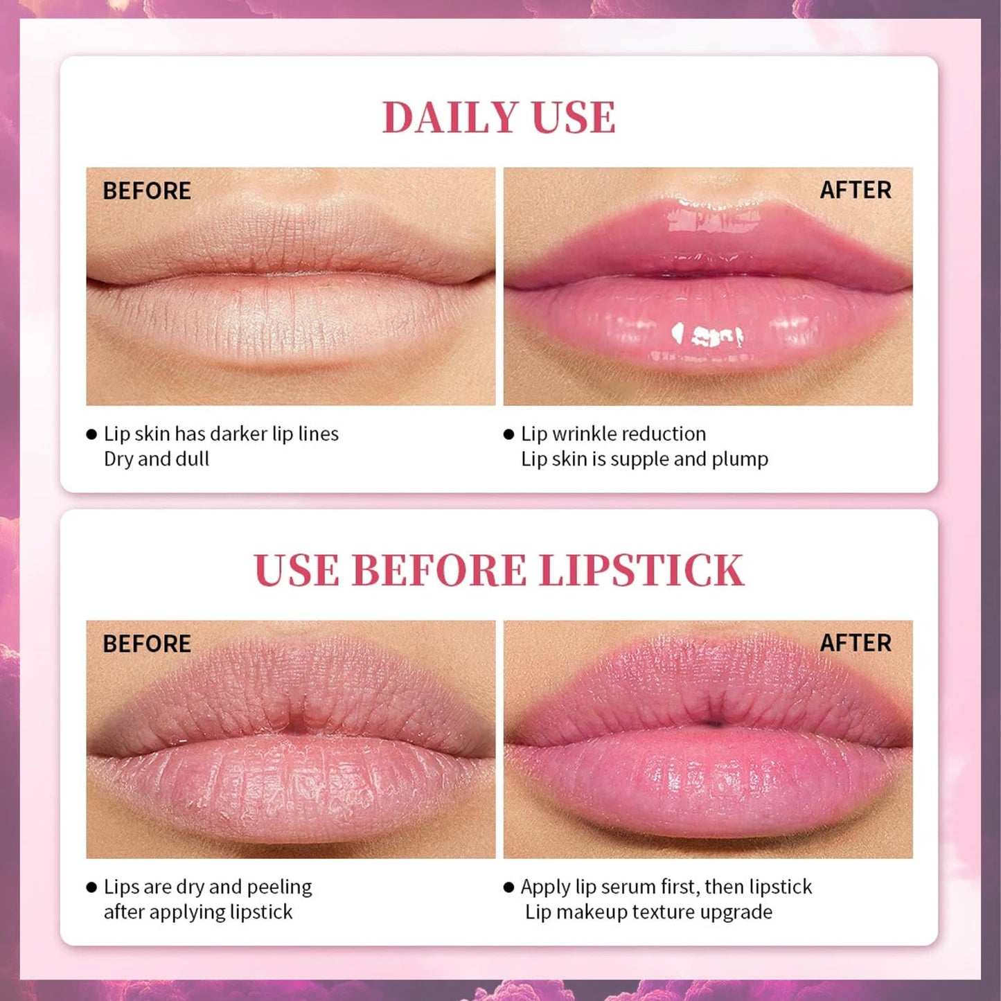 MINSHZEE Pink Moisturizing Plumping Lip Gloss, Moisturizing Lip Essence, 24-hour moisturizing, natural pink tint, reduces pigmentation, locks in moisture, lightweight and non-sticky.