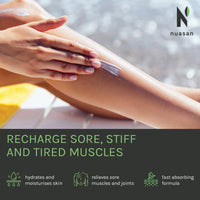 NUASAN Nuasan Active Body Moisturiser - Hydrating Cream with Magnesium and Arnica - Helps with Tired Muscles and Sore Joints, Workout Recovery - Intense Hydration, Natural Ingredients, Vegan Skin Care