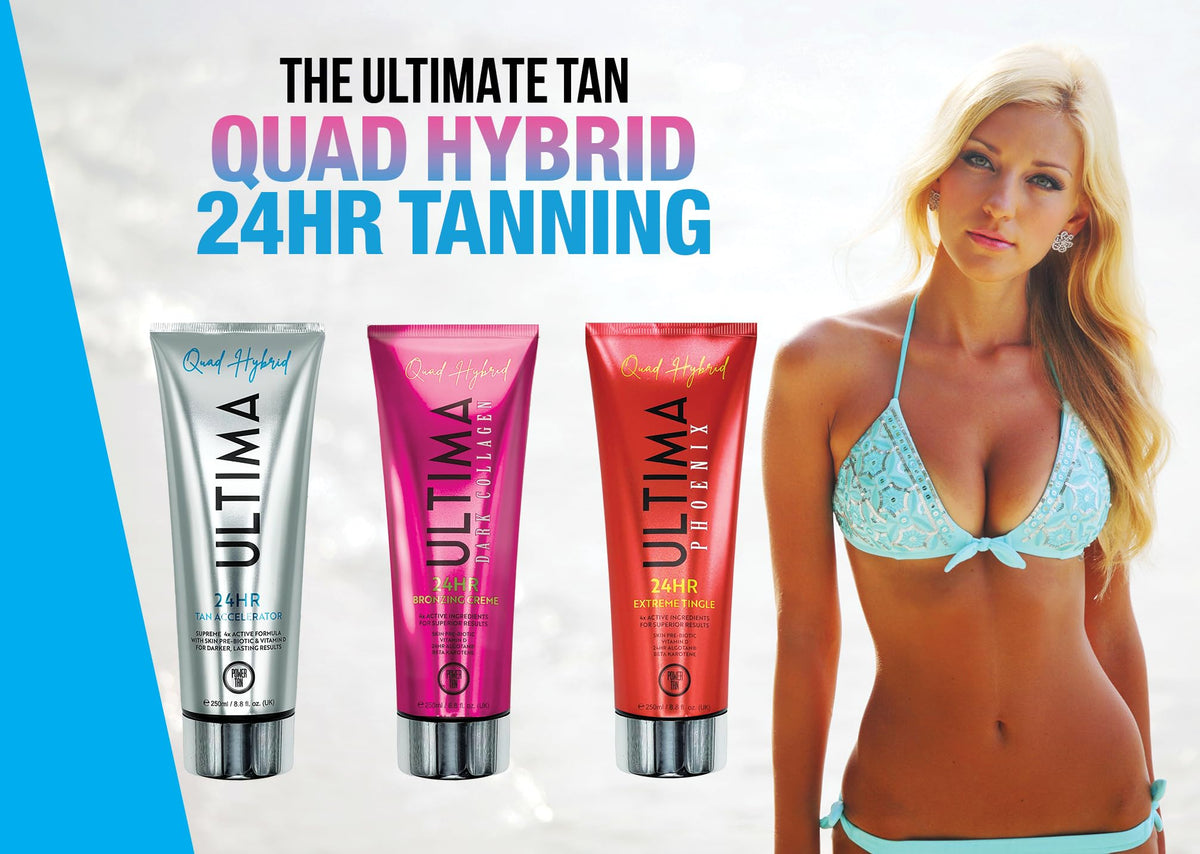 Power Tan Ultima Phoenix Hot Tingle Sunbed Tanning Accelerator Lotion Cream 250ml