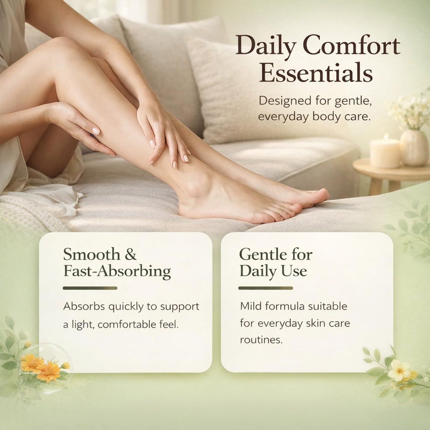 Mikloven Miracle Herbal Balm Fast-Absorbing Cream for Legs Feet & Joints - Lightweight Non-Greasy Moisturiser with Natural Calendula, Mint & Honey for Nourishing Soothing Comfort 30g Jar