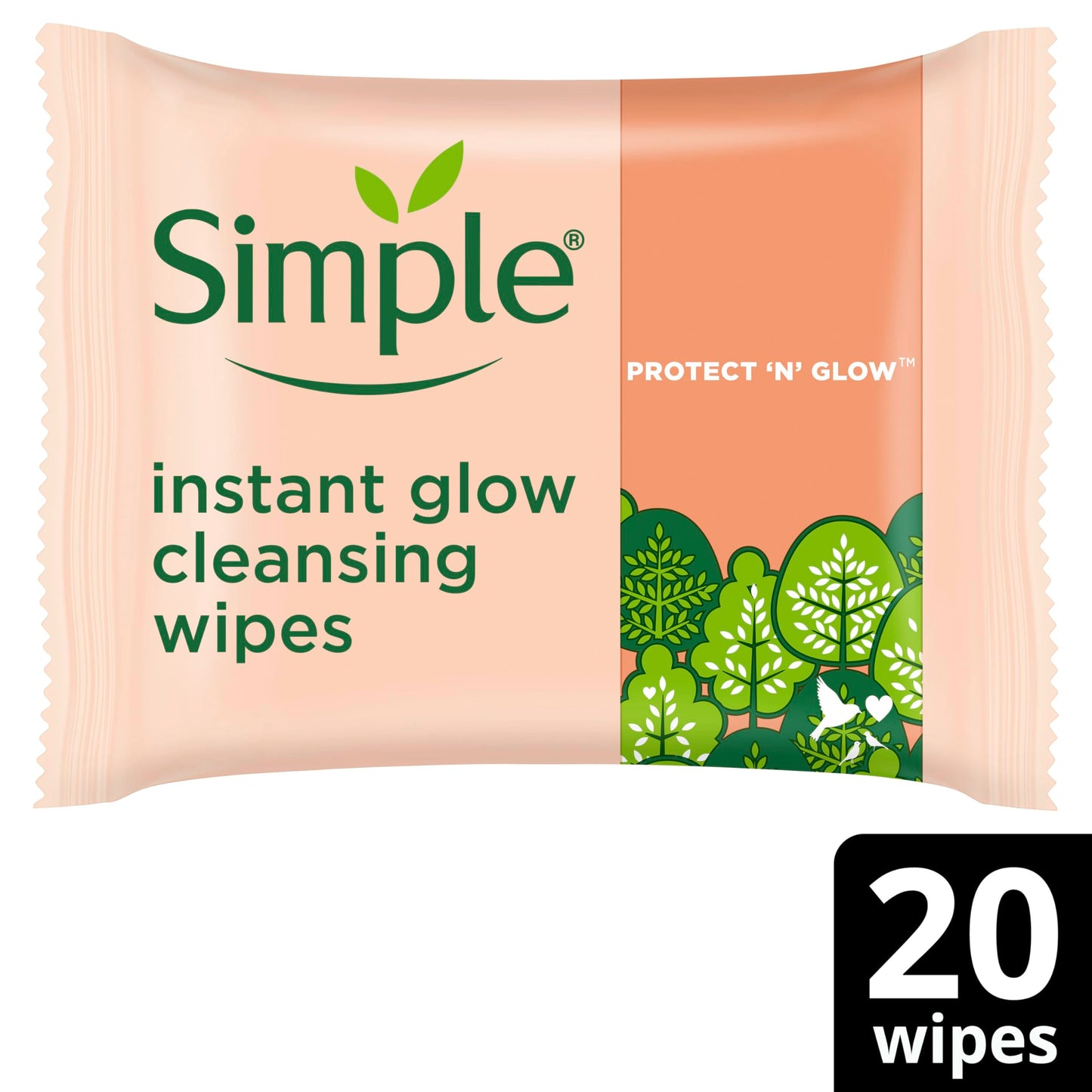 Simple Kind to Skin Brightening Cleansing Wipes 20 wipes