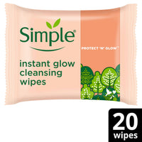 Simple Kind to Skin Brightening Cleansing Wipes 20 wipes