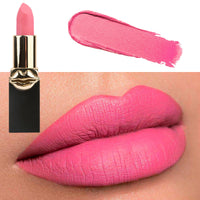 LYNTYAOU Light Pink Matte Lip Stick, Bright Pink Lipstick for Women, Long Lasting, Hot Color Smooth Full-Coverage Moisturizing Lipsticks, Waterproof Non-Sticky Tinted Lip Balm for Girls & Lady