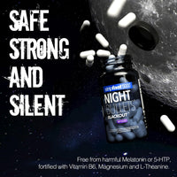 stripfast5000 Weight Management Support + Relaxation Capsules, Stimulant-Free for Women & Men, Night Bullets Blackout