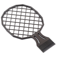 Acouto Men Afro Curly H Comb Dreadlocks Tin Foil Hot Perm Comb H Styling Tool Afro Sponge Comb Sponge B 2 in Design The Net Like Afro Hair Large Sponge Tennis Racket Afro Hair Sponge
