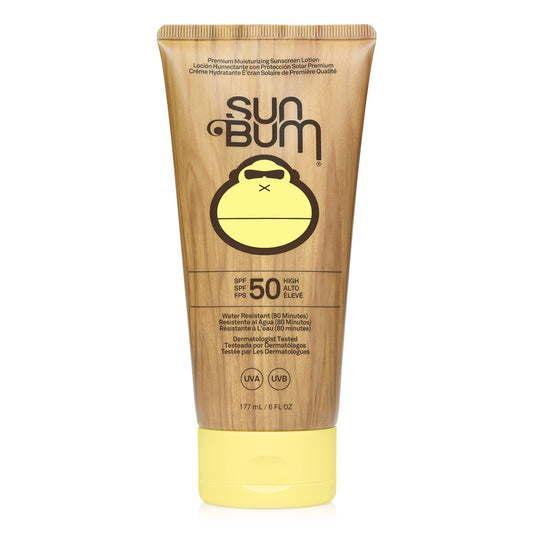 SUN BUM Sun Bum Original SPF 50 Sun Cream Lotion, Moisturizing Sunscreen with Vitamin E, Vegan and Reef Friendly, Broad Spectrum UVA/UVB Protection, 177ml